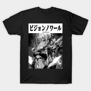 Cyberpunk Cyborg Girl Japanese Vaporwave Urban Aesthetic Manga T-Shirt